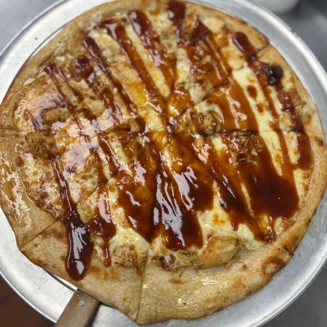BBQ Chicken Pizza.
